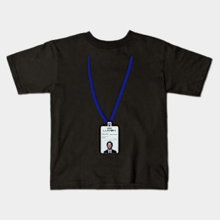 Severance series lumon industries MARK SCOUT Badge fan works graphic design by ironpalette Kids T-Shirt